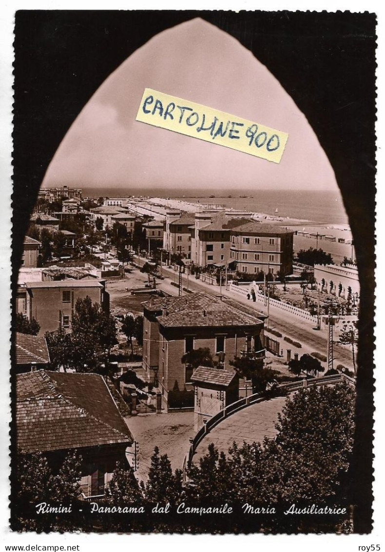 Emilia Romagna-rimini Veduta Panoramica Rimini Dal Campanile Maria Ausiliatrice Anni 40 50 - Rimini