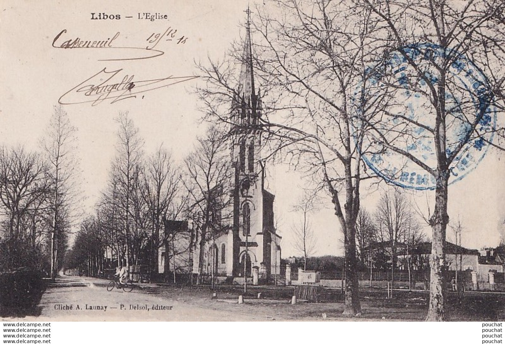 Z3-47) LIBOS - L ' EGLISE  - ( 2 SCANS ) - Libos