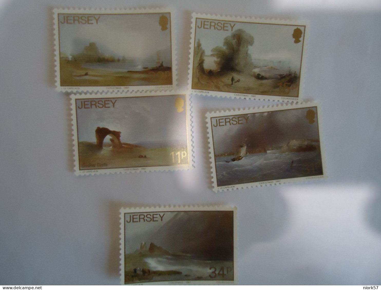 JERSEY MNH  5   STAMPS ART PAINTING 1987 - Autres & Non Classés