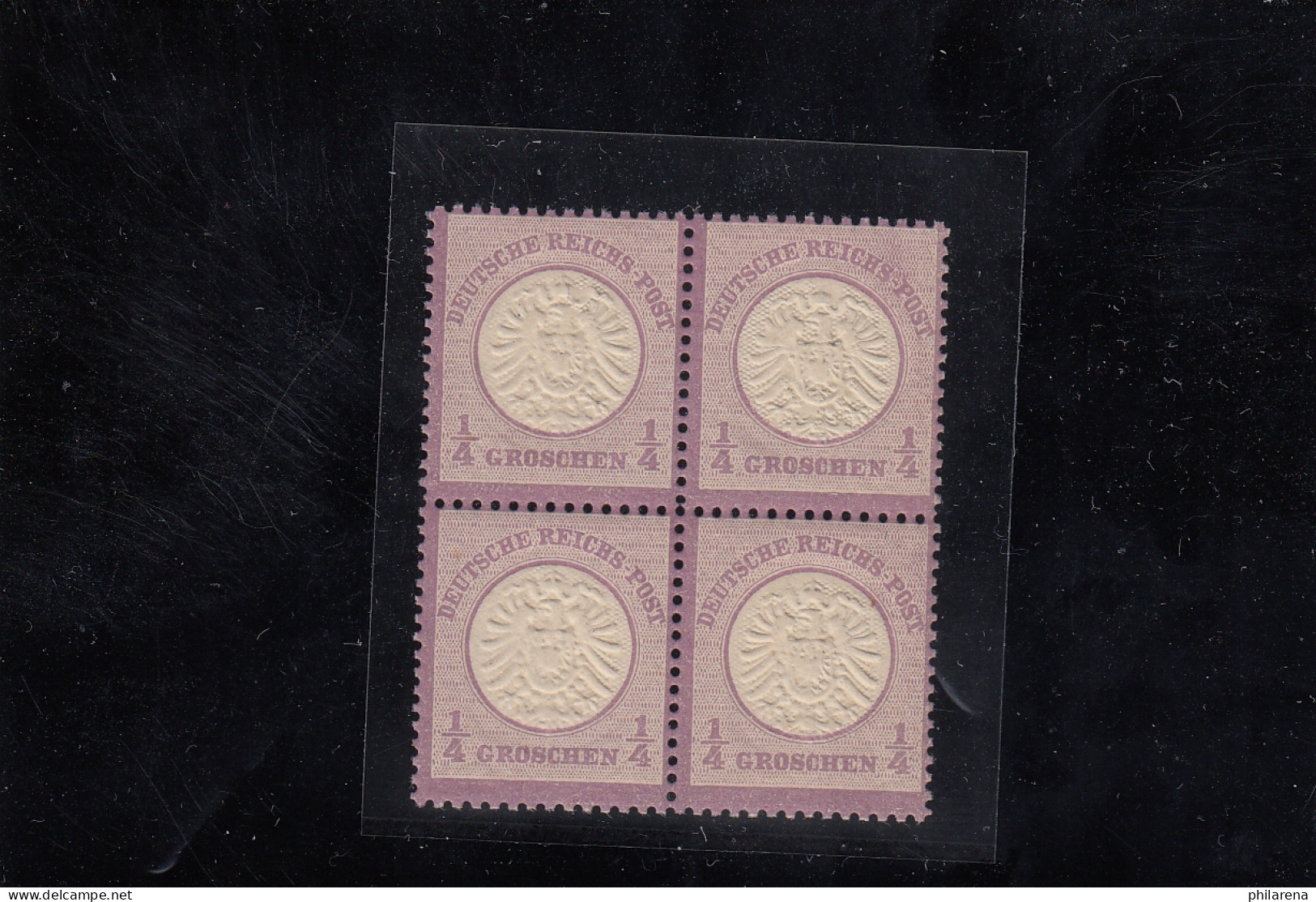 DR: MiNr. 16, Postfrischer Viererblock, ** - Unused Stamps