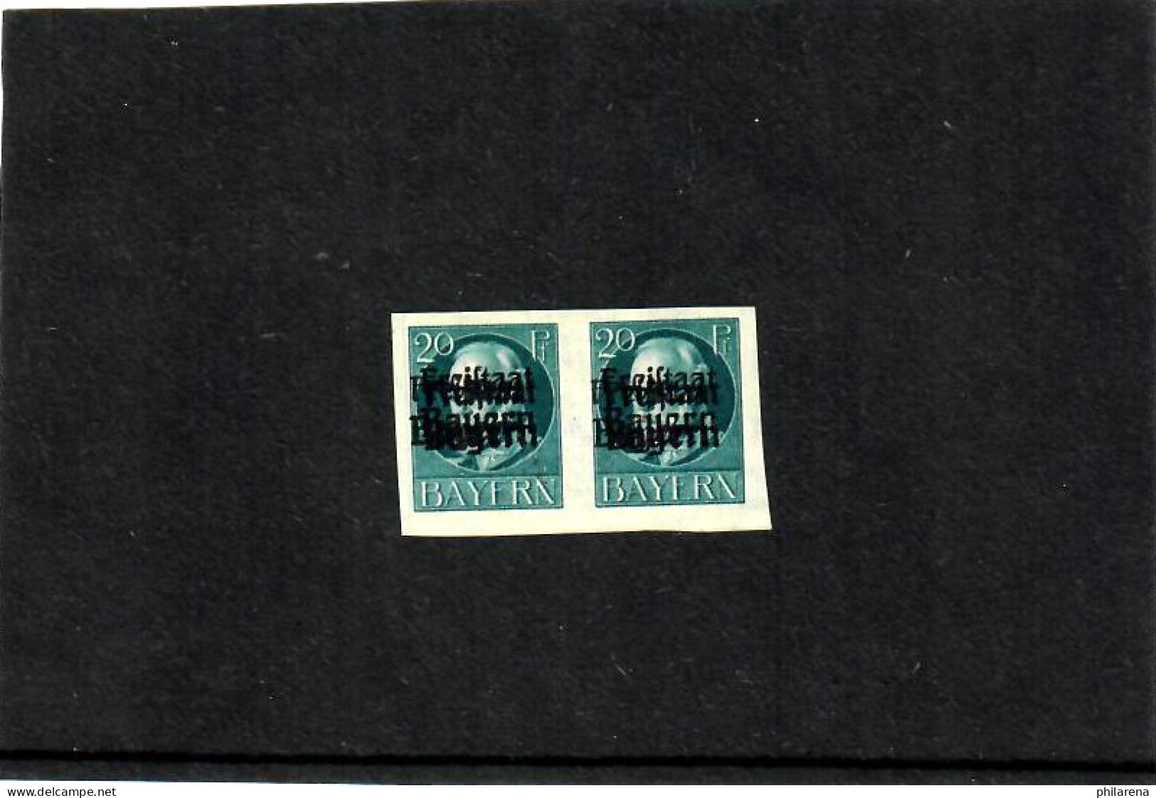 Bayern: MiNr. 157 B, DD, Doppeldruck, Waagrechtes Paar, *, Falz - Mint