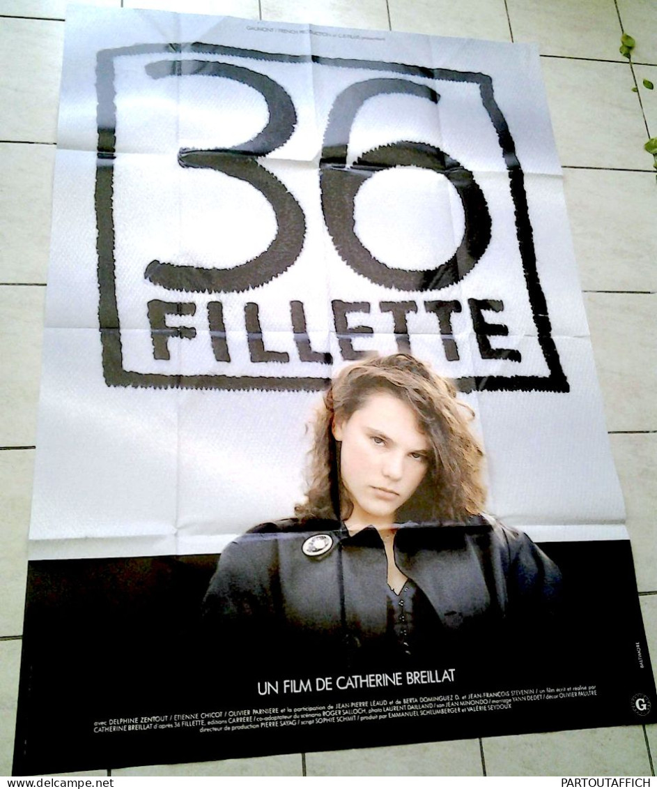 Affiche Ciné Originale 36 FILLETTE Catherine BREILLAT 120X160 1988 J-Pierre LEAUD JF Stevenin - Plakate & Poster