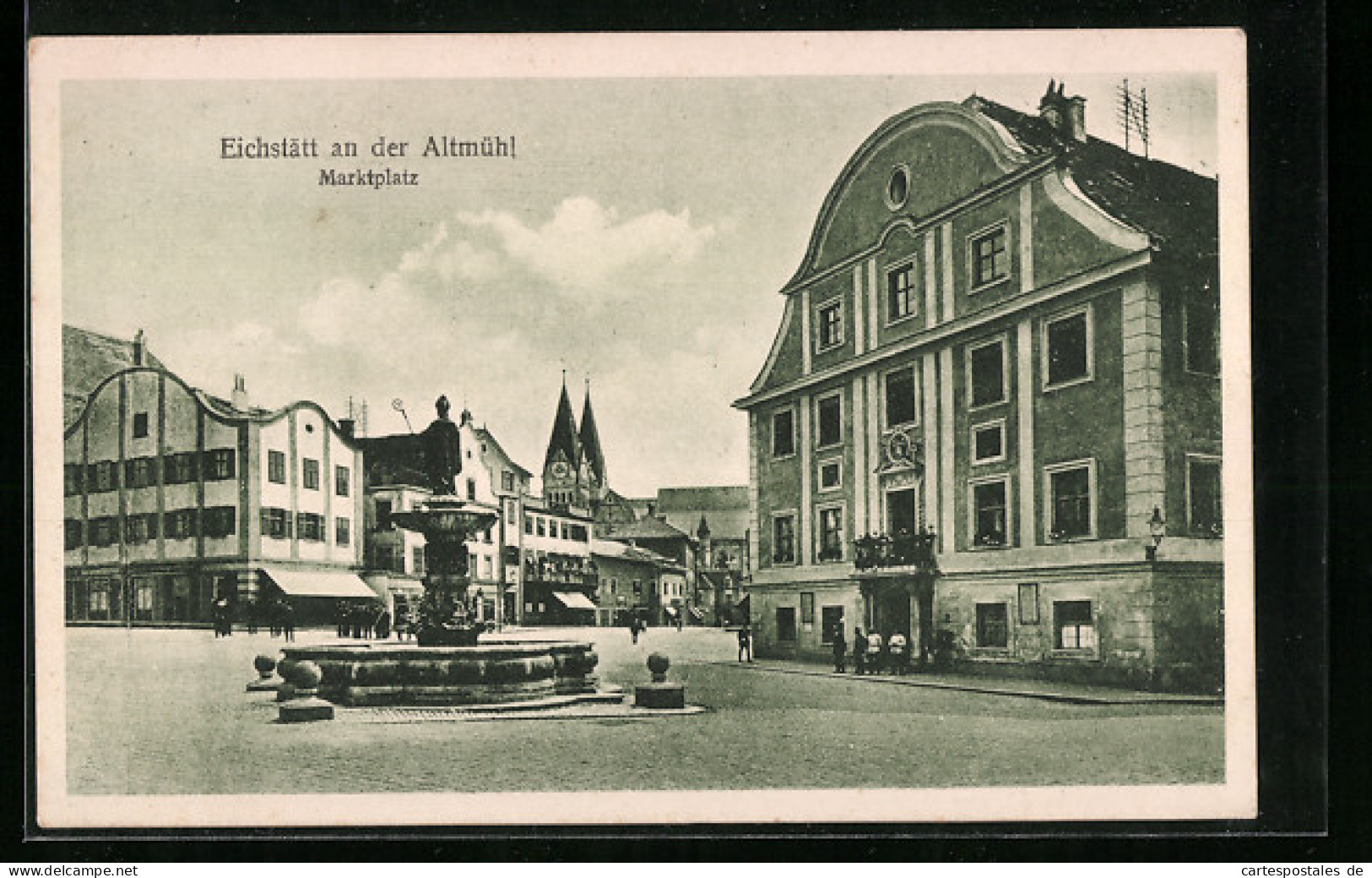 AK Eichstätt /Altmühl, Marktplatz Mit Brunnen  - Eichstaett