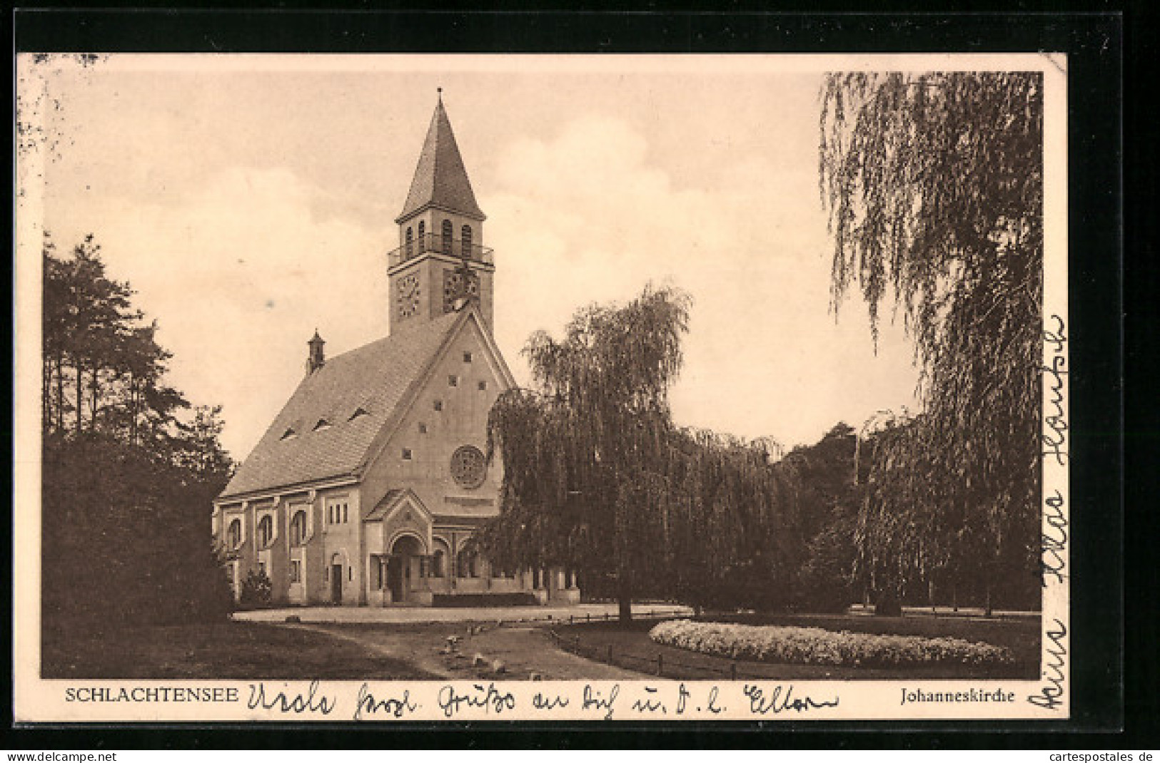 AK Berlin-Schlachtensee, Johanneskirche Mit Parkanlage  - Zehlendorf