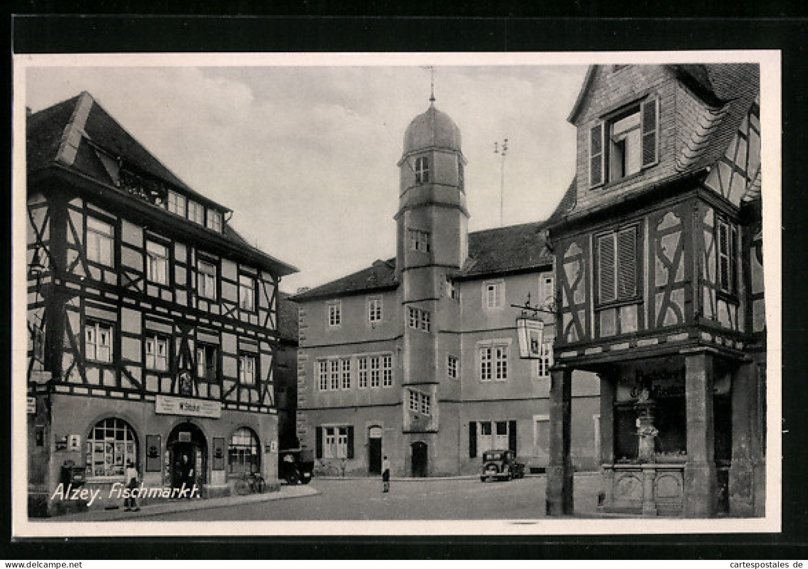 AK Alzey, Partie Am Fischmarkt  - Alzey