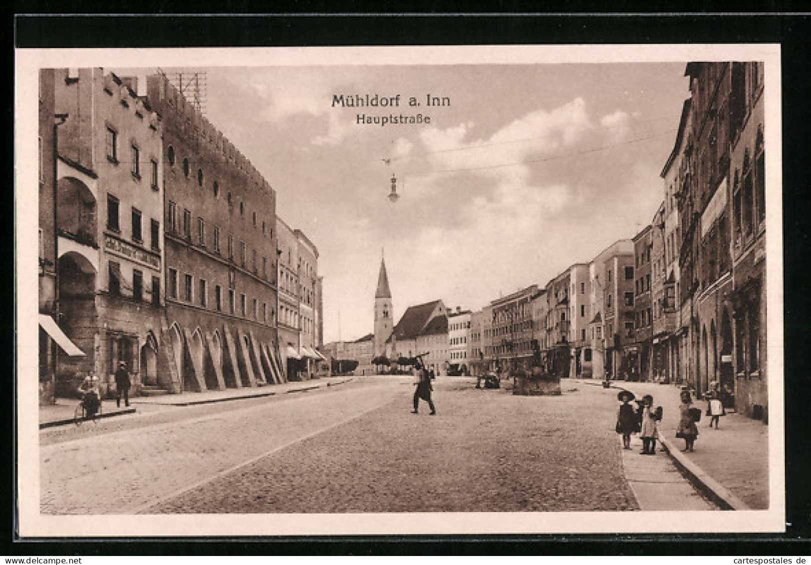 AK Mühldorf A. Inn, Hauptstrasse Mit Gebäudeansichten  - Muehldorf