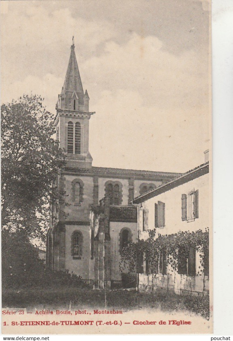 Q20-82) SAINT ETIENNE DE TULMONT (TARN ET GARONNE)  CLOCHER DE L' EGLISE -  (2 SCANS) - Saint Etienne De Tulmont