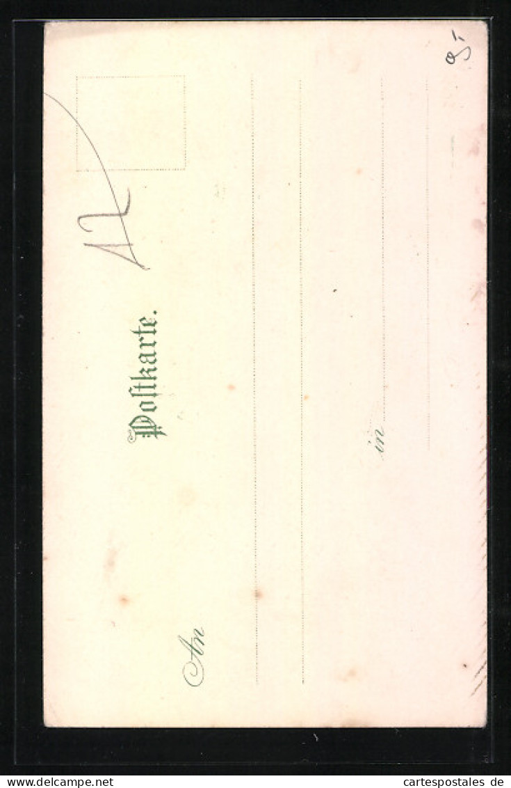 Lithographie Kaiser Wilhelm II. Mit Kaiserin Auguste Victoria  - Königshäuser
