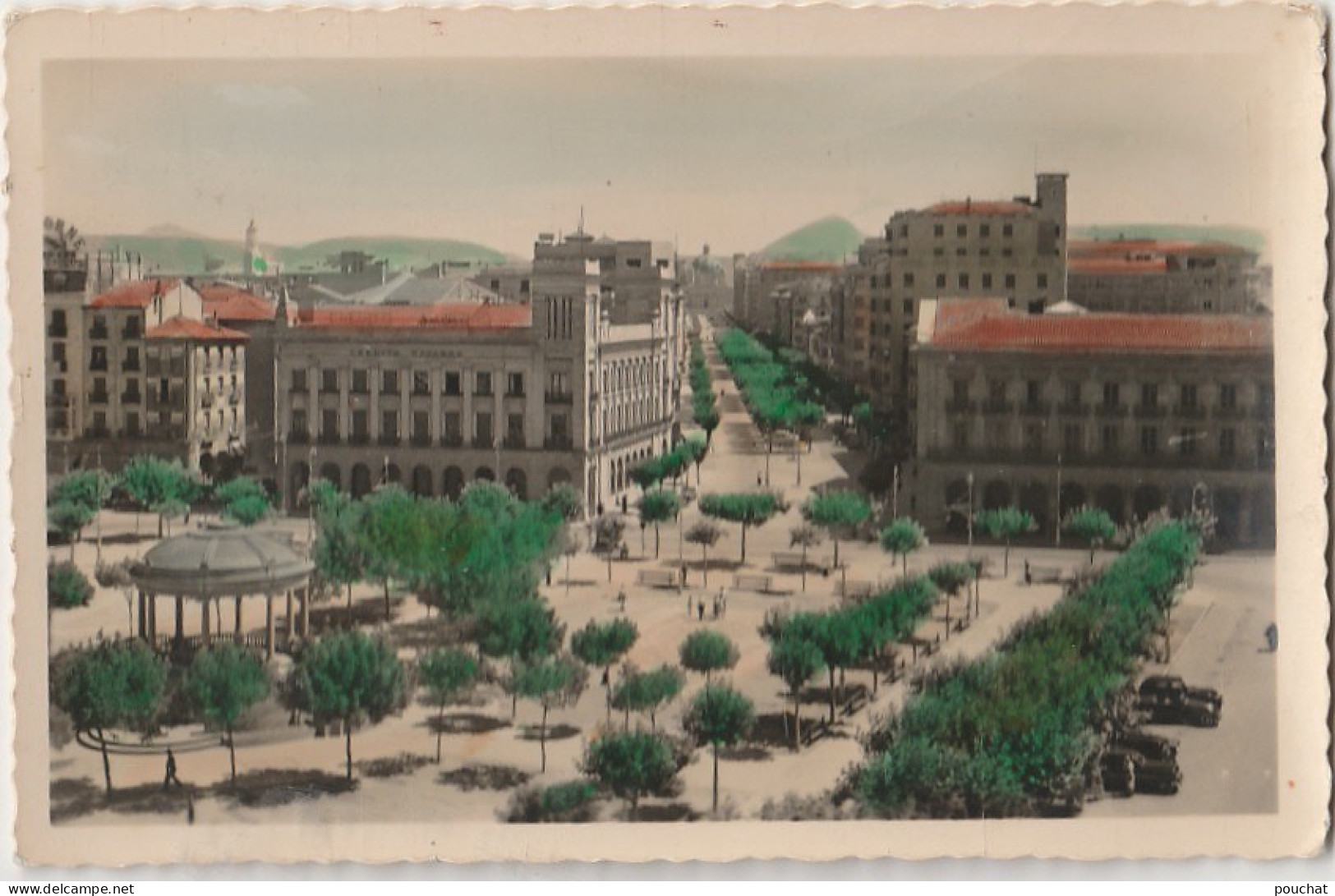 Q24- PAMPLONA  (ESPAGNE) PLAZA DEL CASTILLO Y ADA DE CARLOS III EL NOBLE - (2 SCANS) - Navarra (Pamplona)