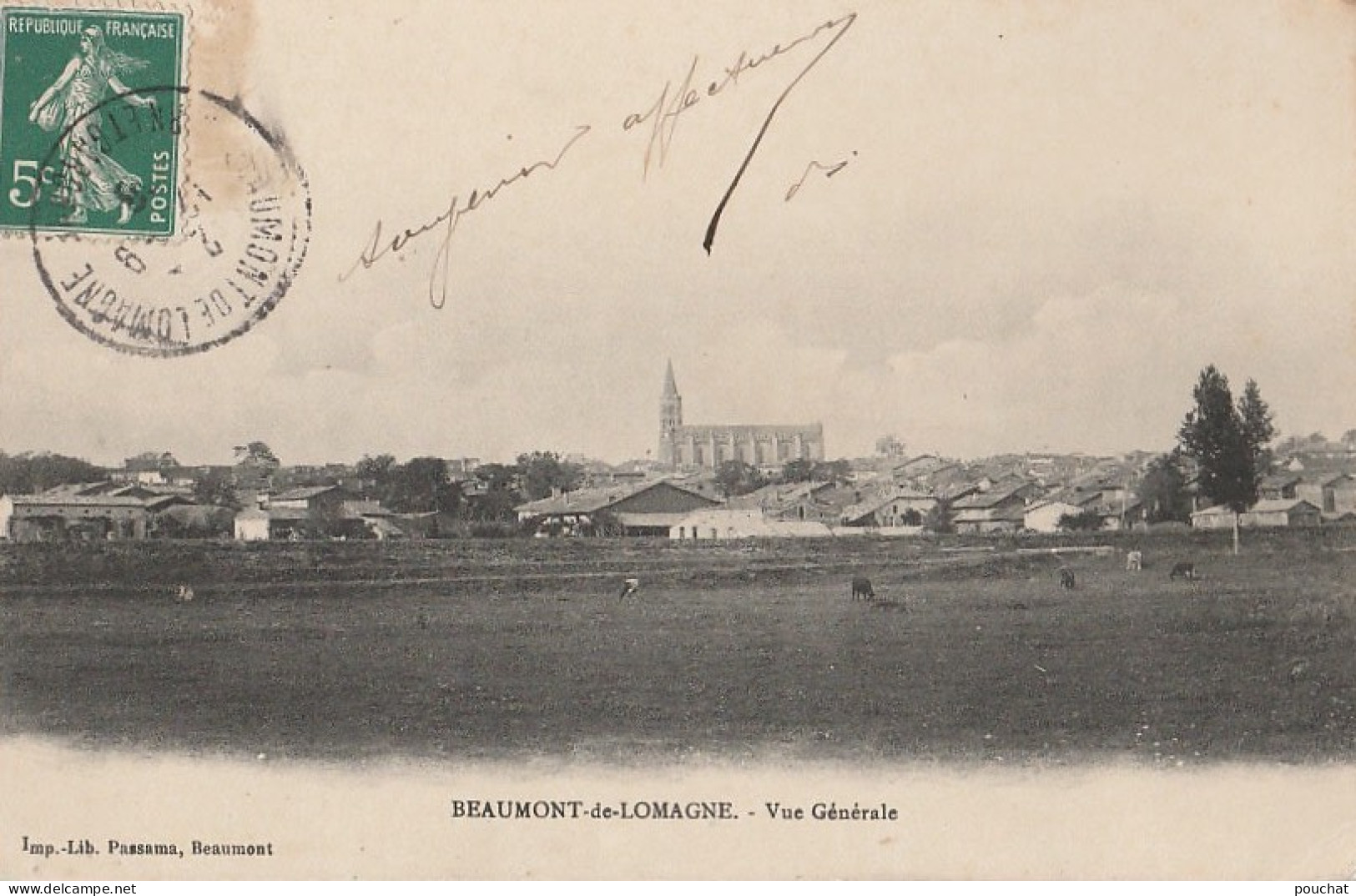 R3- 82) BEAUMONT DE LOMAGNE - VUE GENERALE - Beaumont De Lomagne