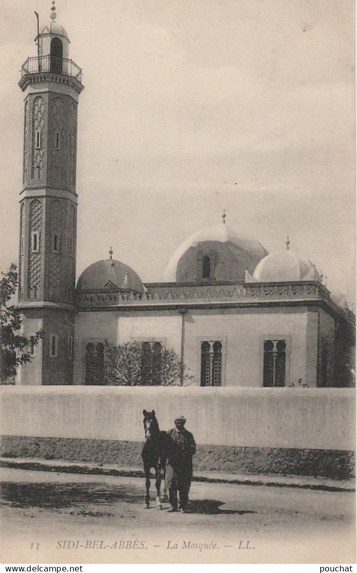 R20- SIDI BEL ABBES (ALGERIE) LA MOSQUEE - (ANIMEE - 2 SCANS) - Sidi-bel-Abbes