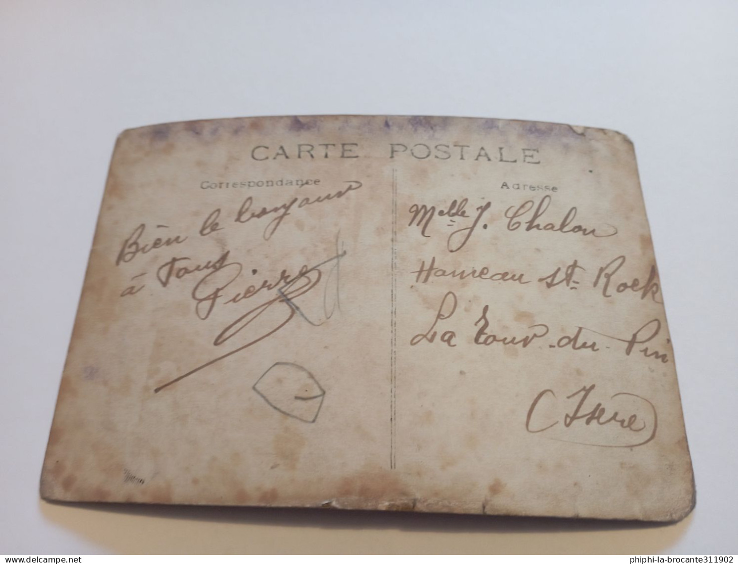 H11/446- CARTE PHOTO MANŒUVRE DES POMPIERS AU CHÂTEAU - Oullins