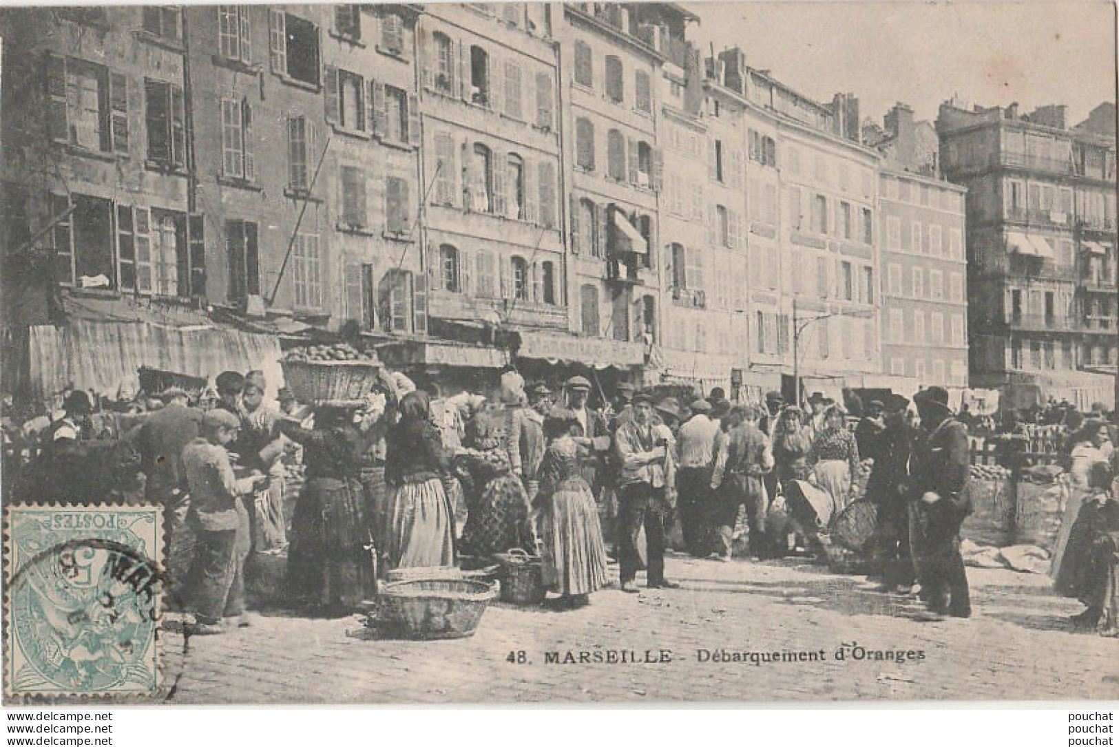 G9-13) MARSEILLE LE VIEUX PORT - DEBARQUEMENT D' ORANGES - Joliette