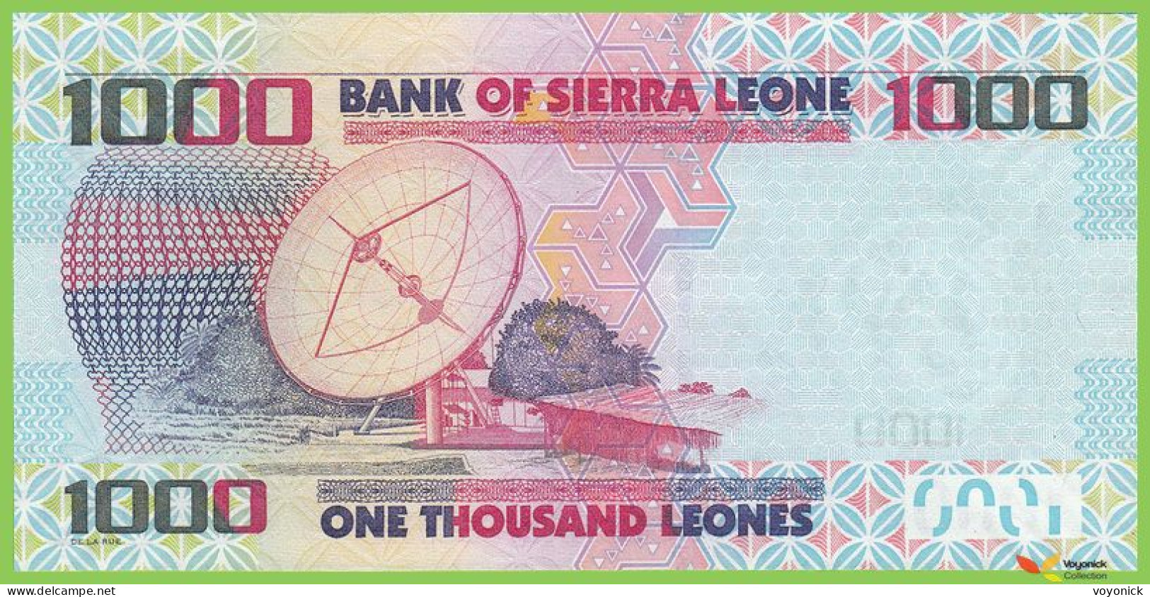 Voyo SIERRA LEONE 1000 Leones 2013 P30b B125b EH UNC - Sierra Leone