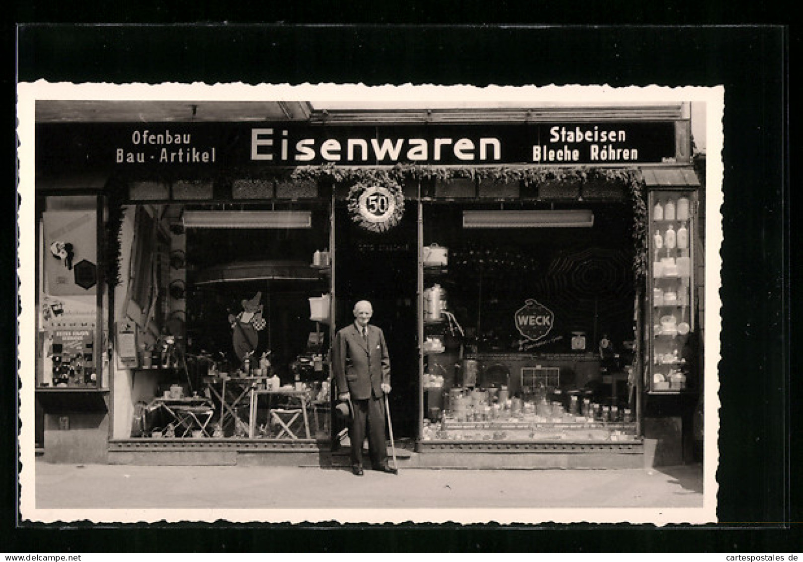 Foto-AK Berlin-Tegel, Eisenwaren Otto Staschke, Berliner Strasse 98, Ca. 1950  - Tegel