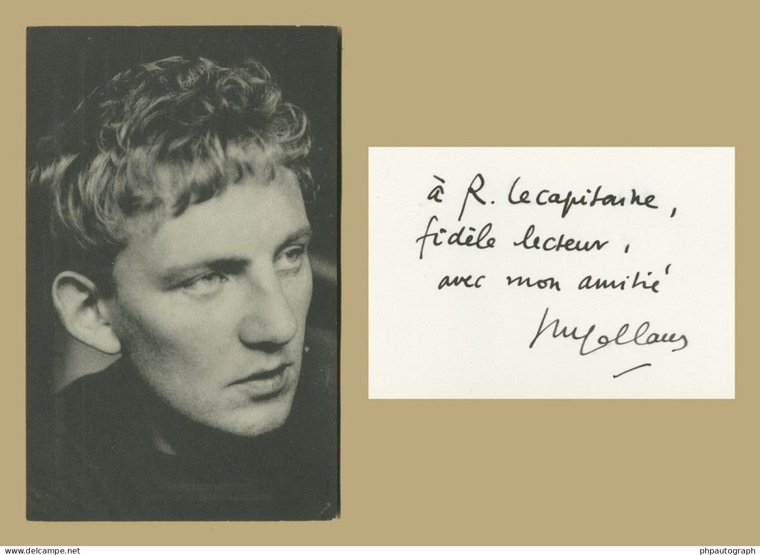 Hugo Claus (1929-2008) - Leading Belgian Author - Signed Card 80s + Photo - COA - Writers