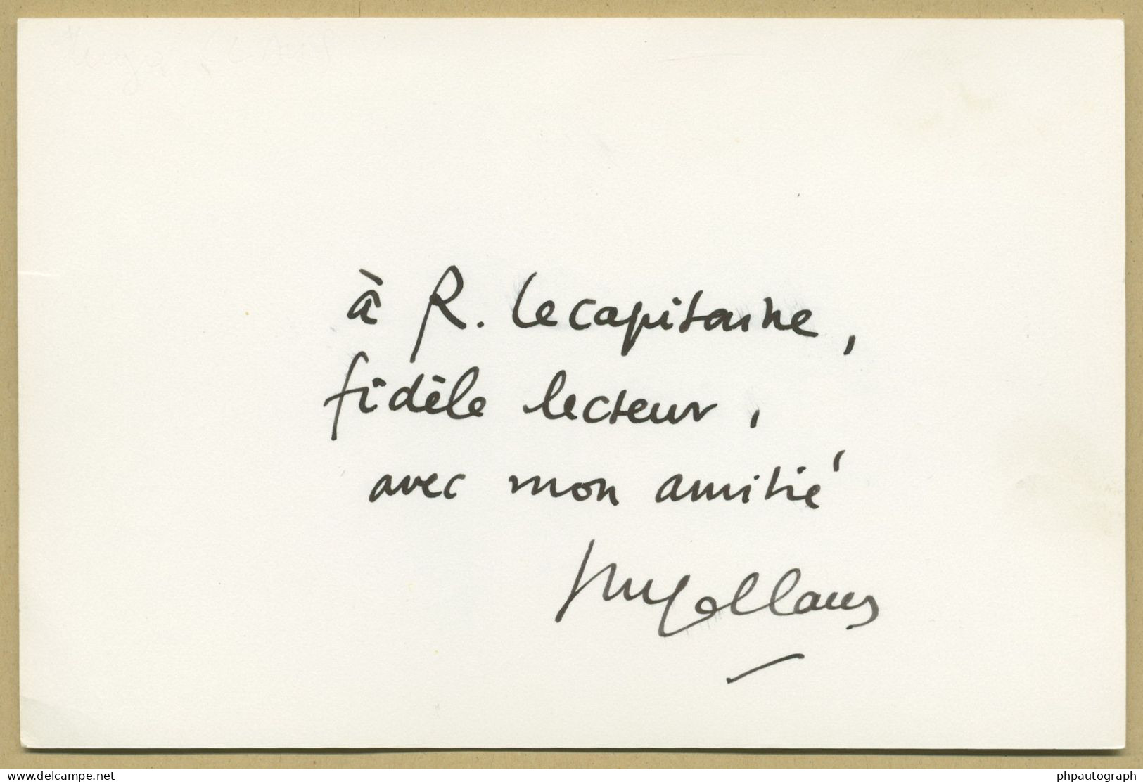 Hugo Claus (1929-2008) - Leading Belgian Author - Signed Card 80s + Photo - COA - Ecrivains