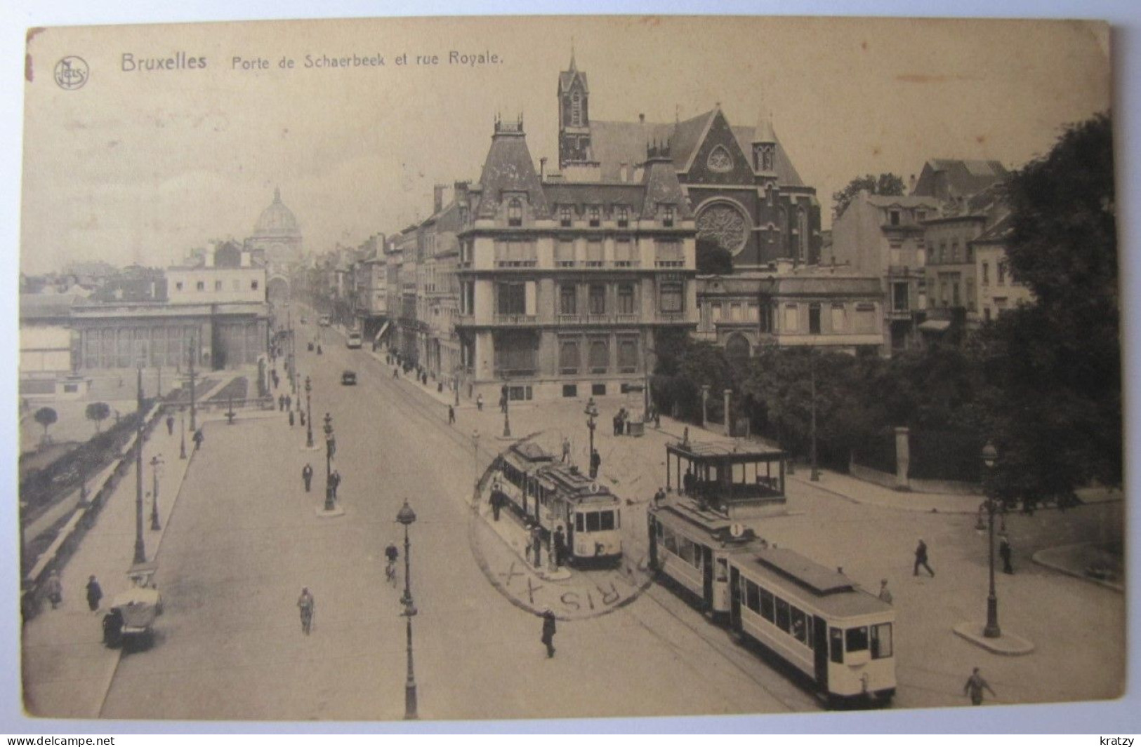 BELGIQUE - BRUXELLES - Porte De Schaerbeek Et Rue Royale - Lanen, Boulevards