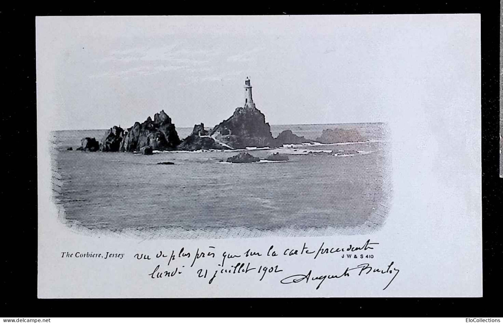 Cp, îles De La Manche, Royaume Uni, Jersey, The Corbiere, écrite 1902, Dos Simple - La Corbiere