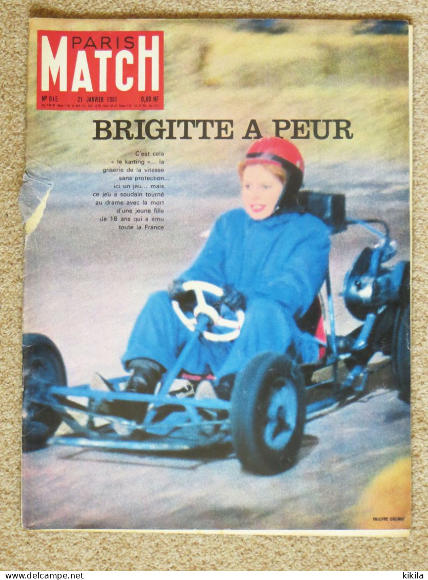 Journal Revue PARIS MATCH N° 615 21 Janvier 1961 Brigitte Bardot A Peur - Astrid (Norvège) N'est Plus Princesse - Après* - General Issues