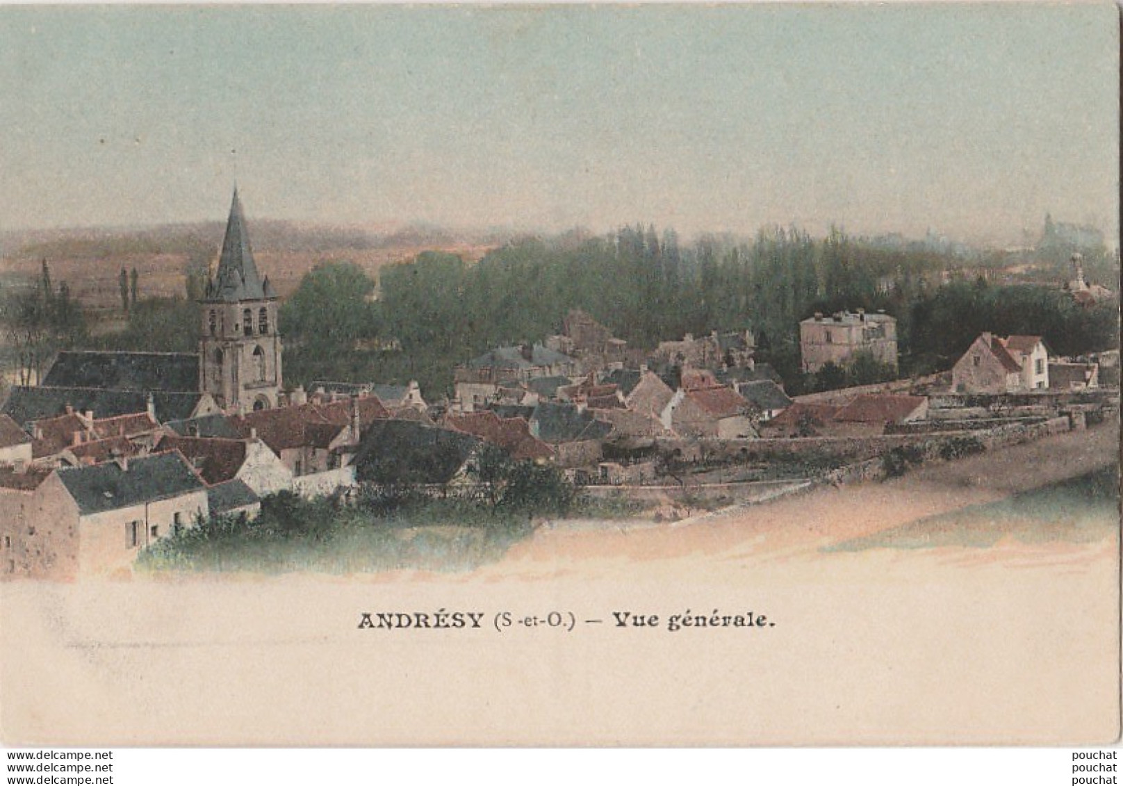 L5- 78) ANDRESY - VUE GENERALE - (COULEURS - 2 SCANS) - Andresy