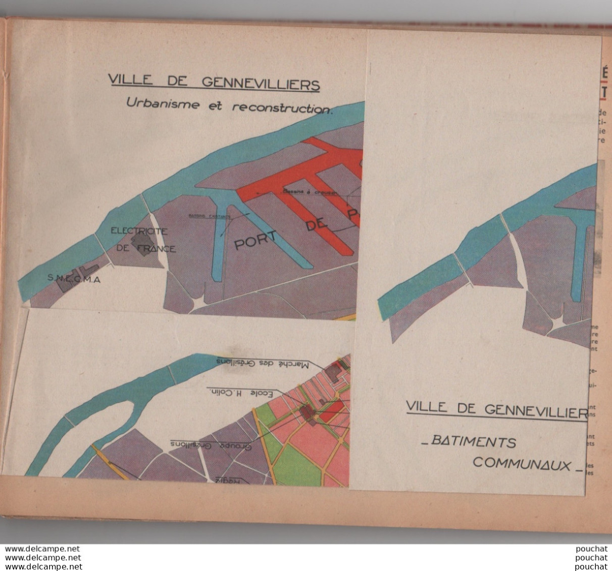 92) VILLE DE GENNEVILLIERS - BULLETIN MUNICIPAL DE 1947 A 1952 - AMENAGEMENTS , ASSOCIATIONS , POLITIQUE - (18 SCANS) - Ile-de-France