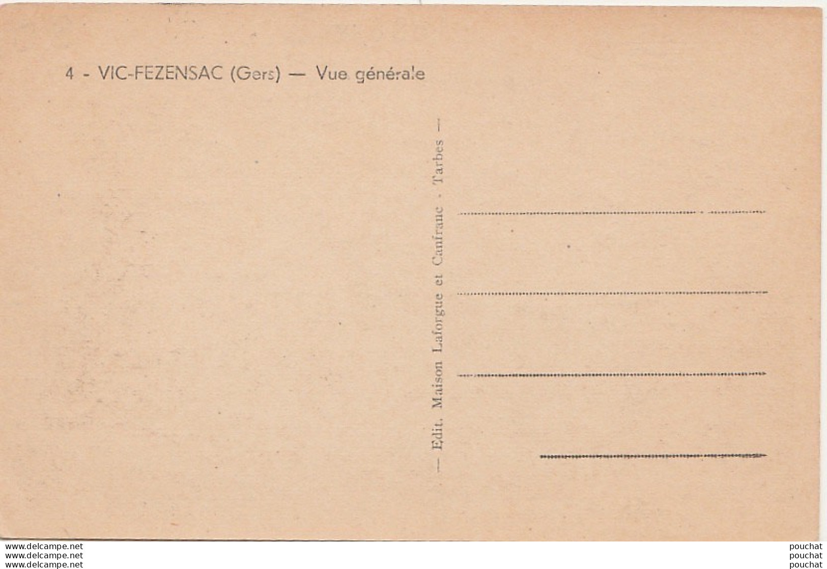 L16-32) VIC FEZENSAC (GERS) VUE GENERALE - (2 SCANS) - Vic-Fezensac