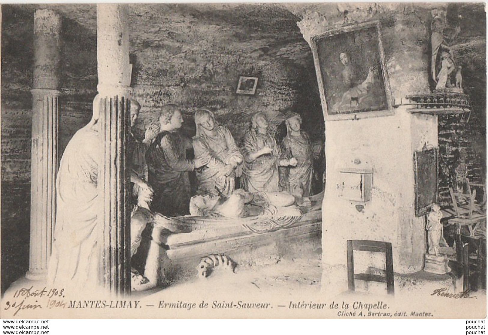 L18-78) MANTES LIMAY - ERMITAGE SAINT SAUVEUR - INTERIEUR DE LA CHAPELLE - (2 SCANS) - Limay