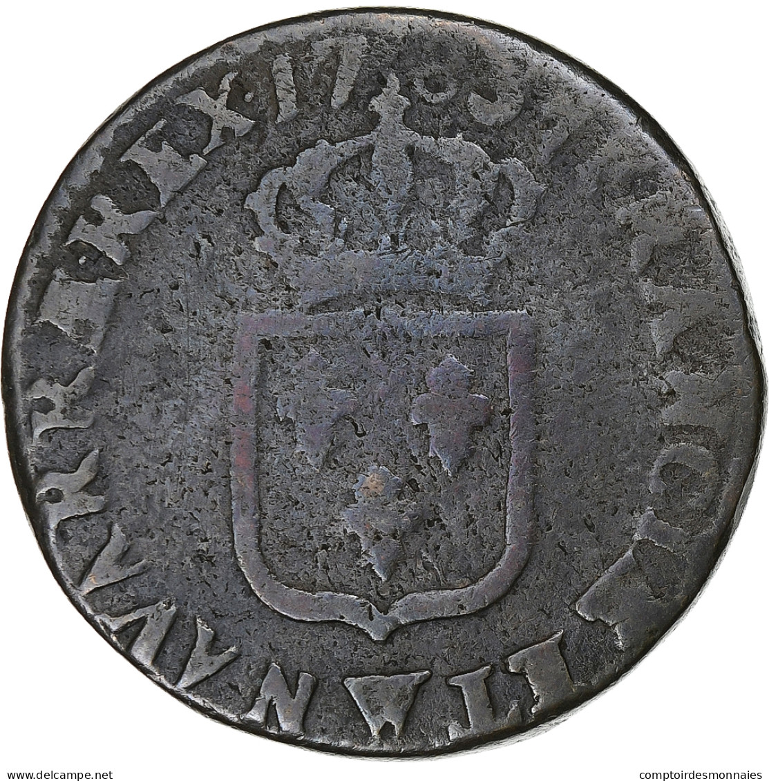 France, Louis XVI, Sol, 1783, Lille, Cuivre, B+, Gadoury:350, KM:578.16 - 1774-1791 Luigi XVI