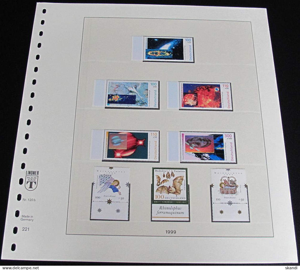 DEUTSCHLAND SAMMLUNG 1995-99 Auf Lindner Falzlosvordruck ** MNH - Sammlungen