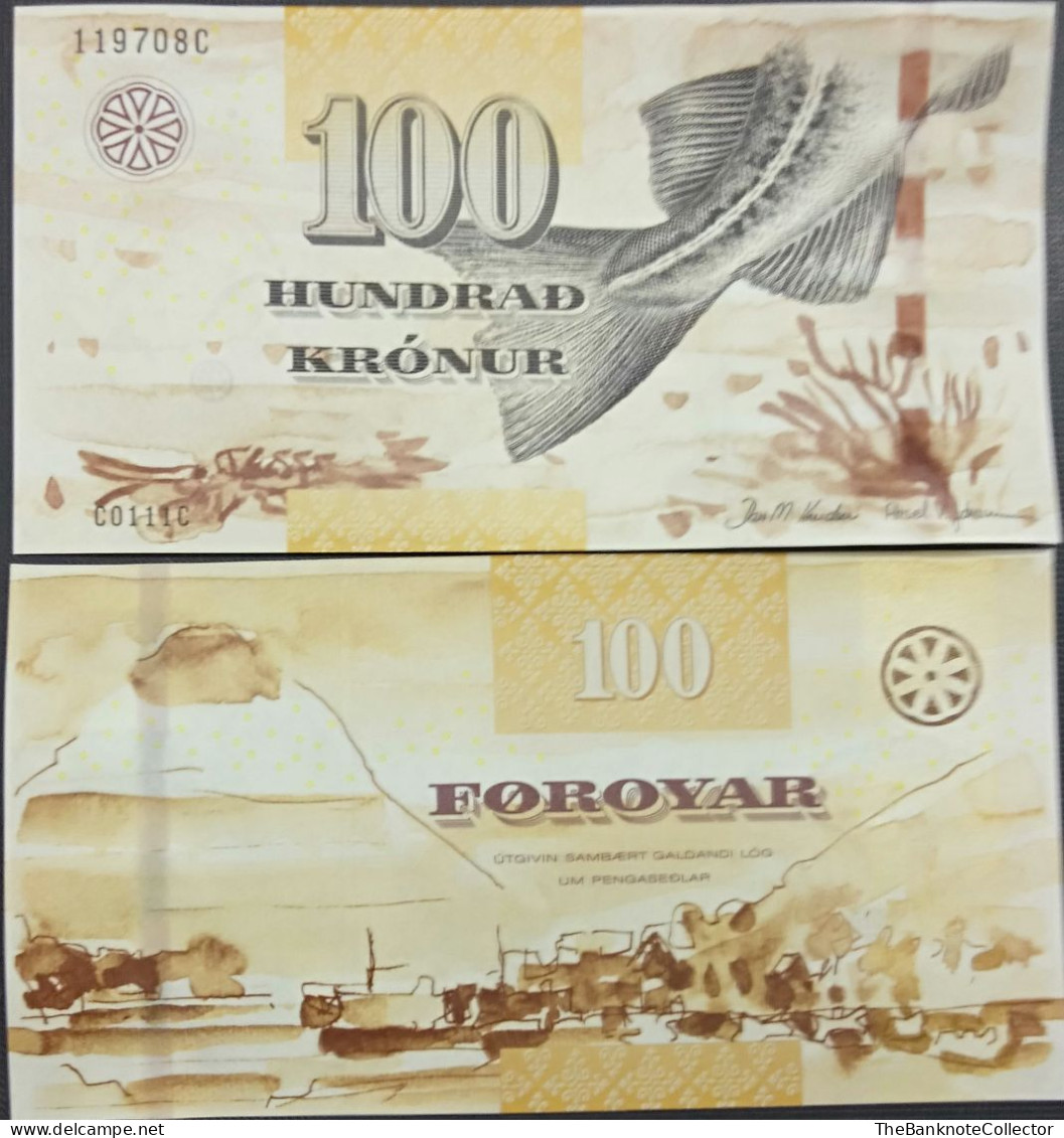 Danish Territory Faroe Islands 100 Kronur 2011 P-30 UNC - Isole Faroer