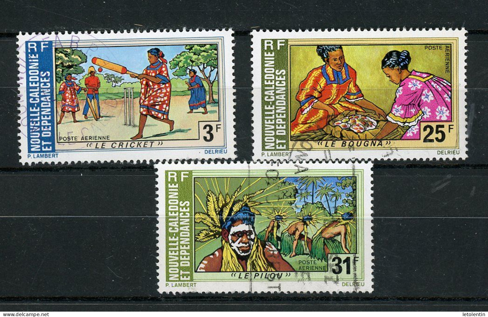NOUVELLE-CALEDONIE RF - TOURISME - P.A. - N°Yt 162+163+164 Obli. - Used Stamps