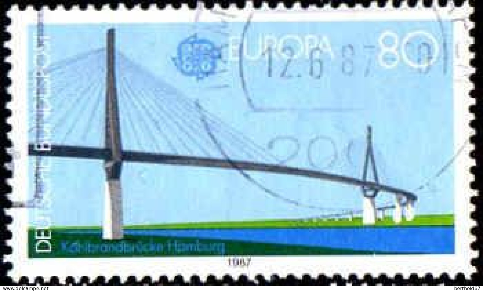 RFA Poste Obl Yv:1153/1154 Europa Cept Architecture Moderne (Beau Cachet Rond) (Thème) - 1987