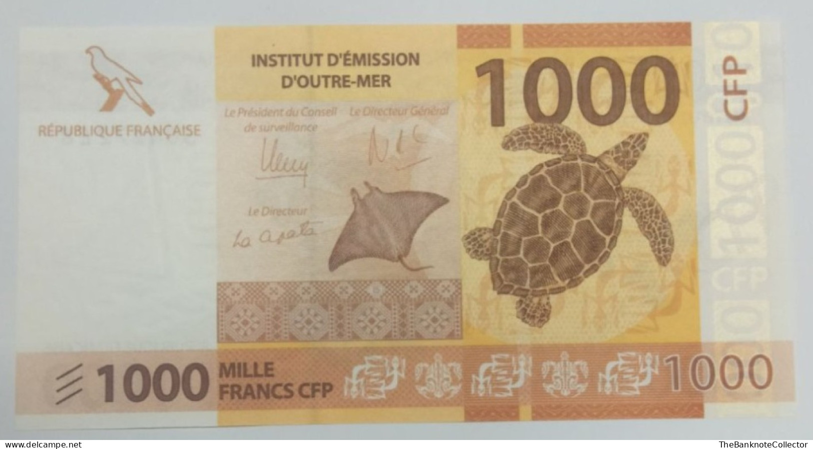 French Pacific Territories 1000 Francs P-6 UNC - Territoires Français Du Pacifique (1992-...)
