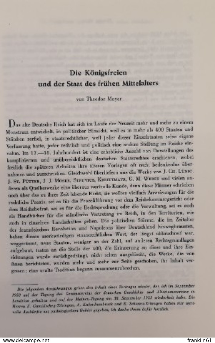 Das Problem Der Freiheit In Der Deutschen Und Schweizerischen Geschichte. - 4. 1789-1914