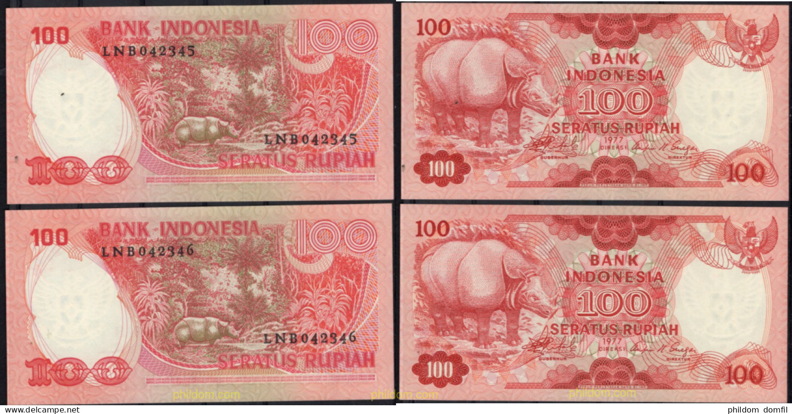 8622 INDONESIA 1977 INDONESIA 100 RUPIAH 1977 - Indonesia