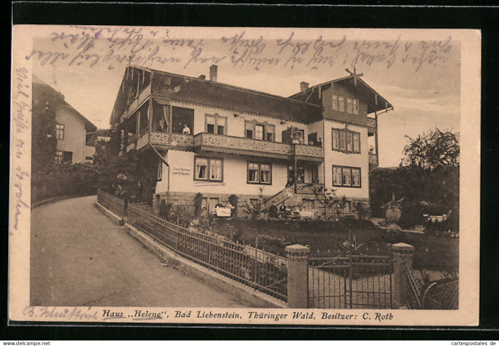 AK Bad Liebenstein /Thüringer Wald, Hotel Haus Helene, Bes.: C. Roth  - Bad Liebenstein