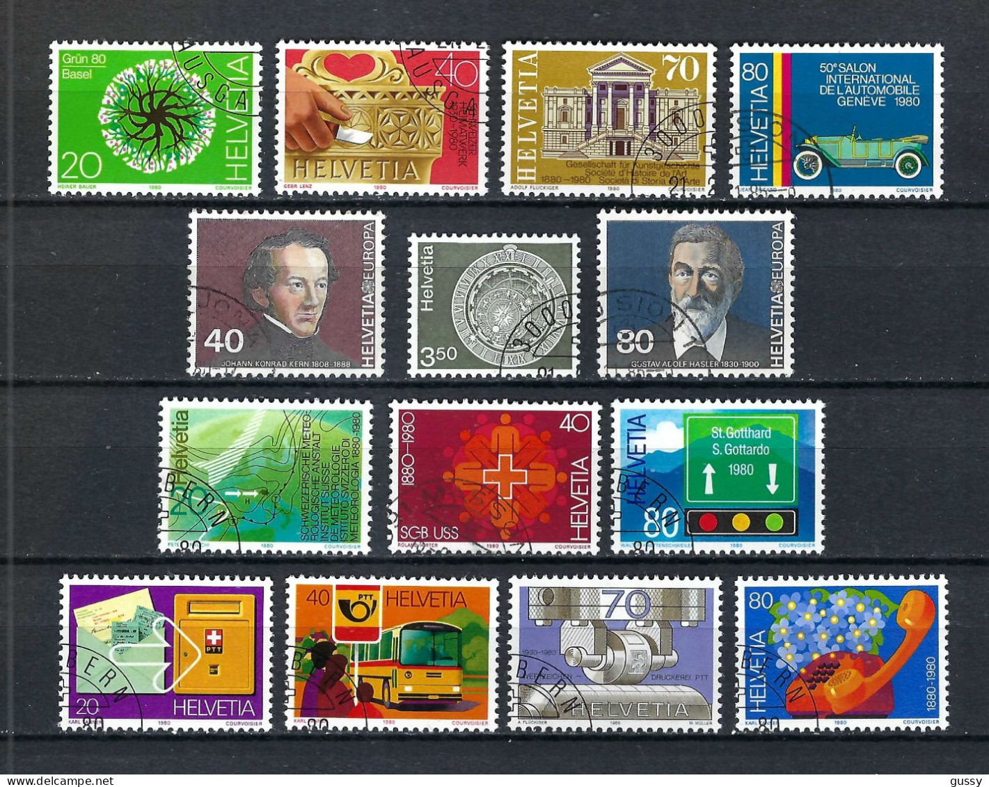 SUISSE 1980: Lot D'oblitérés - Used Stamps