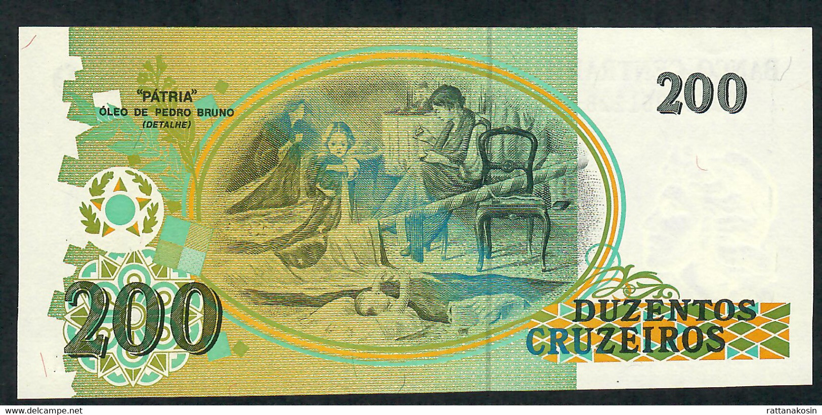 BRAZIL P229   200  CRUZEIROS  1990 #A0103  Signature 15   UNC. - Brasilien