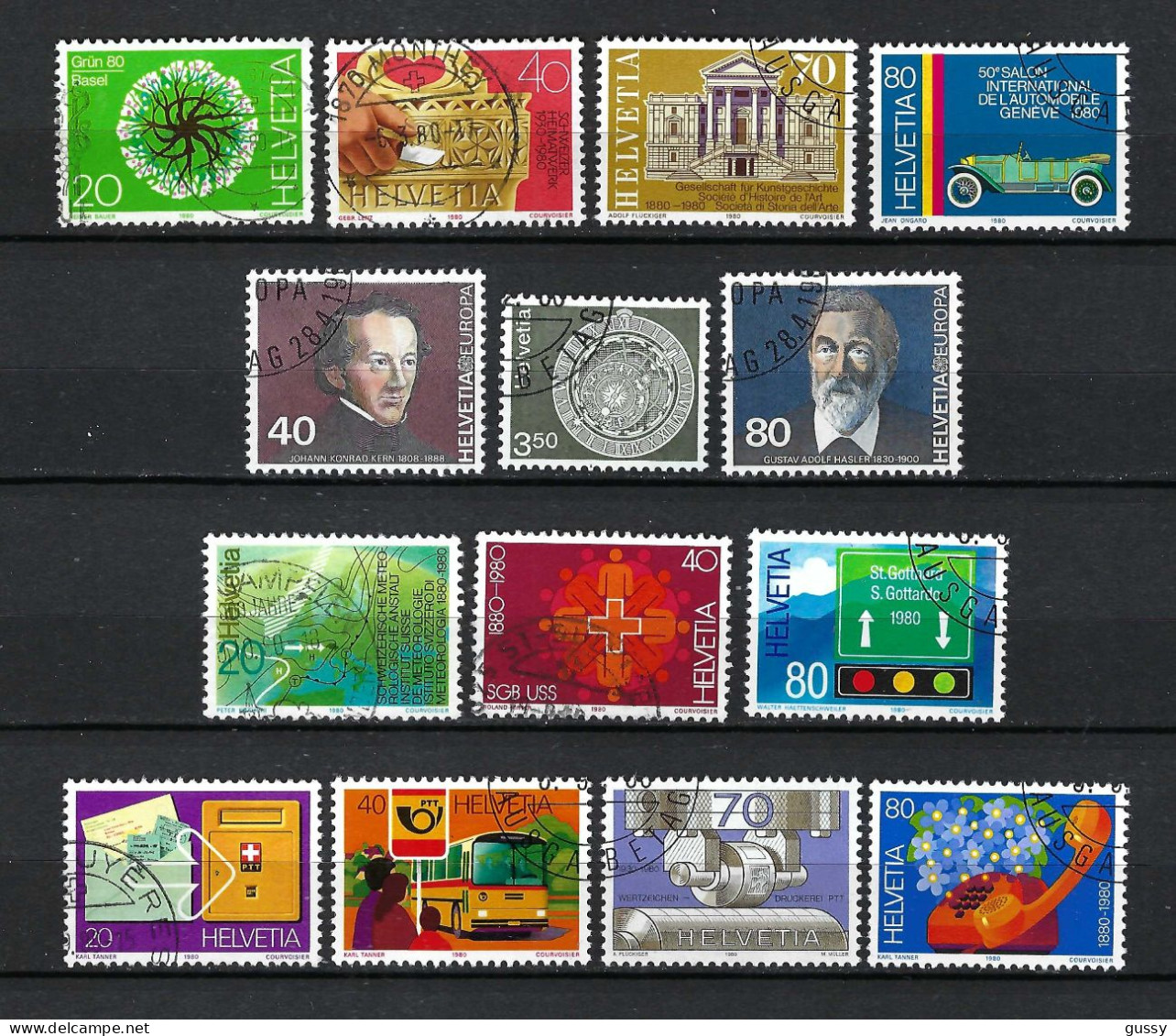 SUISSE 1980: Lot D'oblitérés - Used Stamps