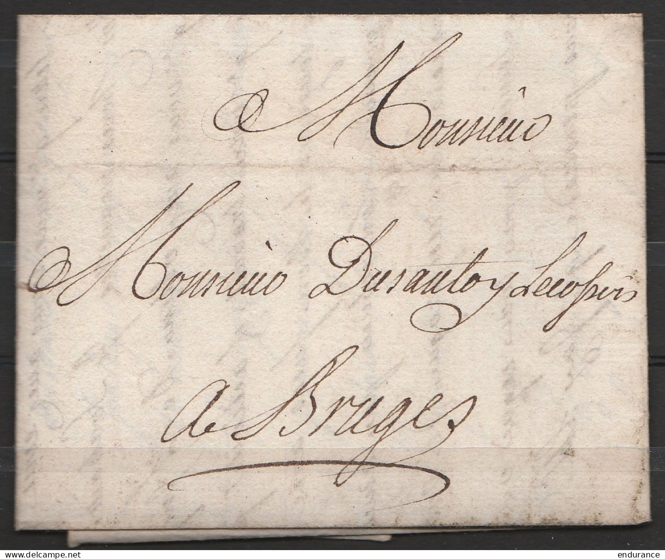 L. Datée 18 Avril 1752 De LISBONNE Pour BRUGES - 1714-1794 (Oesterreichische Niederlande)