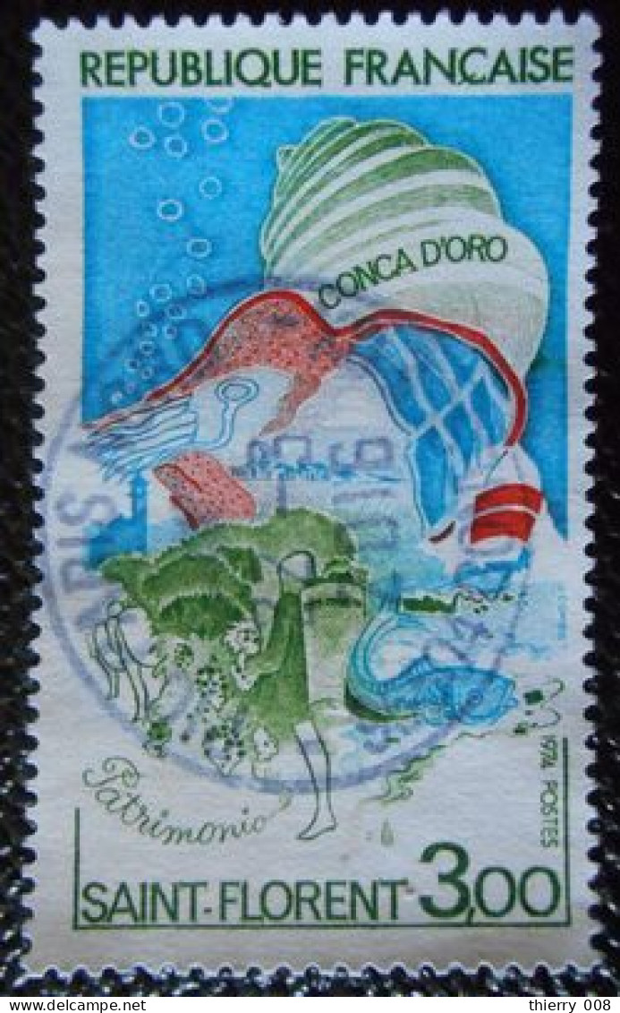 1794 France 1974 Oblitéré  Golfe De Saint Florent Corse - Used Stamps