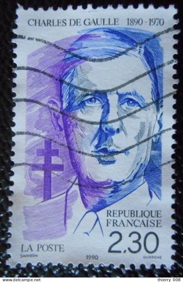 2634 France 1990 Oblitéré  Général De Gaulle - Used Stamps