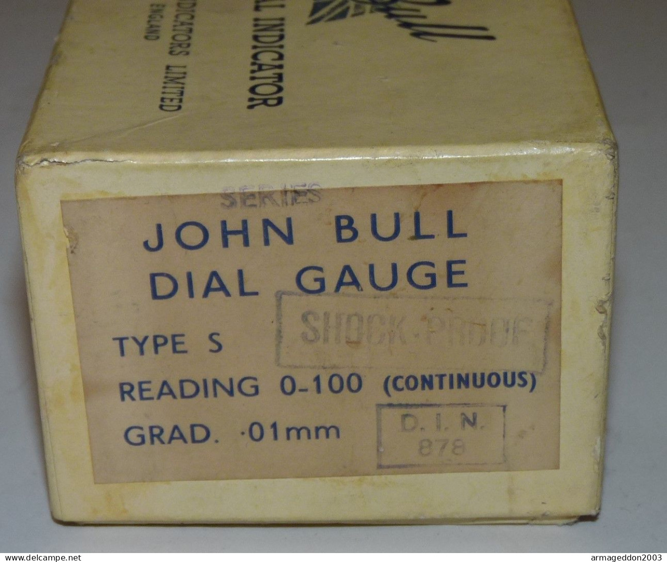 Indicateur de jauge de cadran John Bull vintage type s TBE