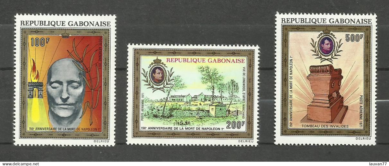 Gabon POSTE AERIENNE N°108 à 110 Neufs** Cote 18.75€ - Gabón (1960-...)