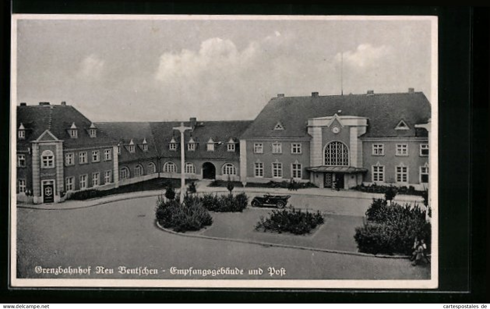 AK Neu Bentschen, Grenzbahnhof, Empfangsgebäude Und Post  - Posen