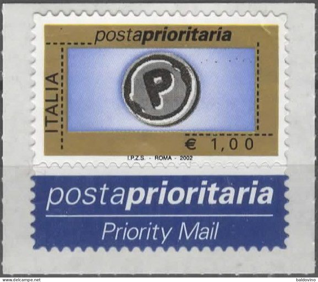 Italia 2002 Posta Prioritaria 1€ - 2001-10: Mint/hinged