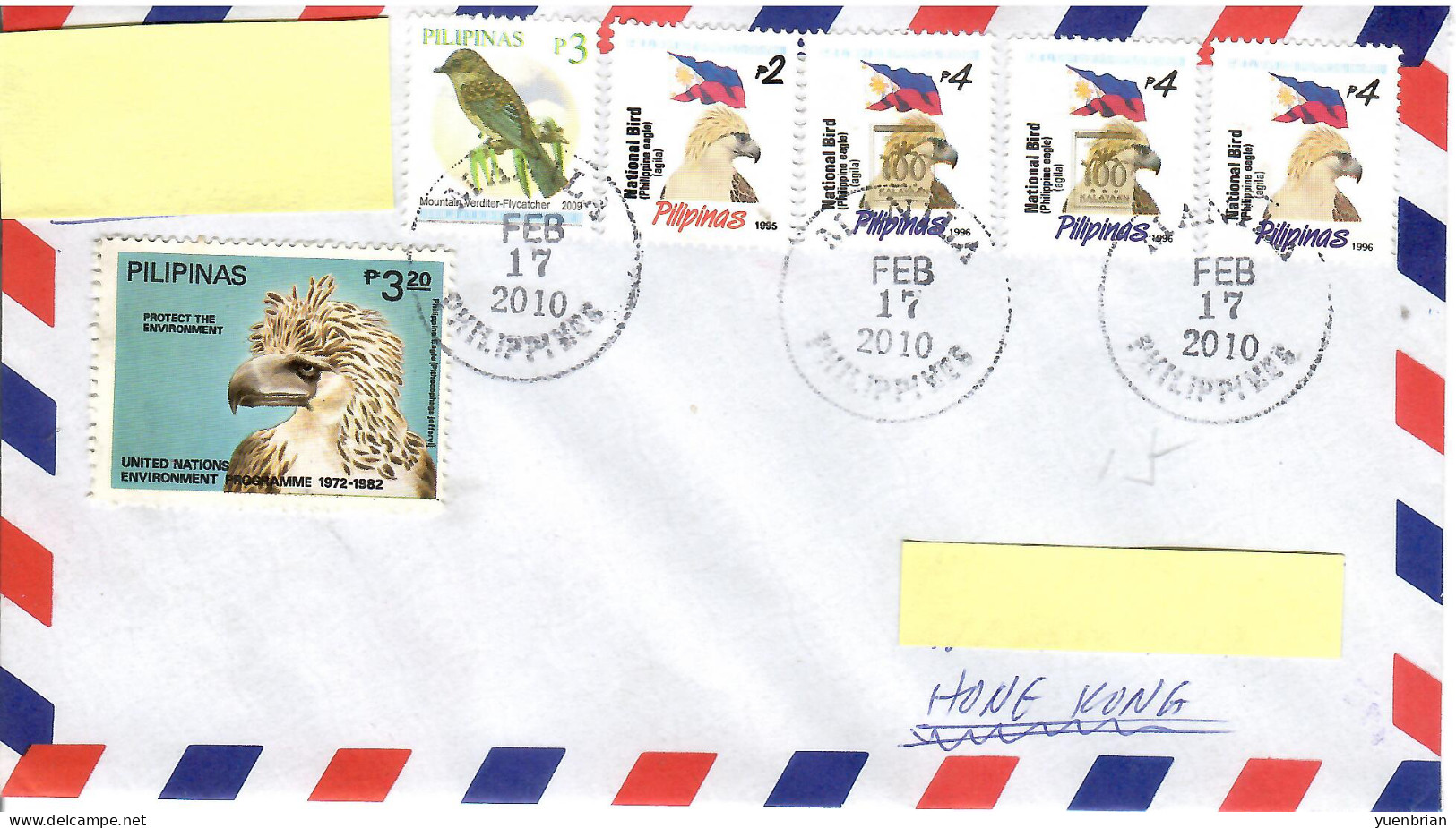 Philippines 2010, Bird, Birds, Eagle, Circulated Cover, Good Condition - Aigles & Rapaces Diurnes