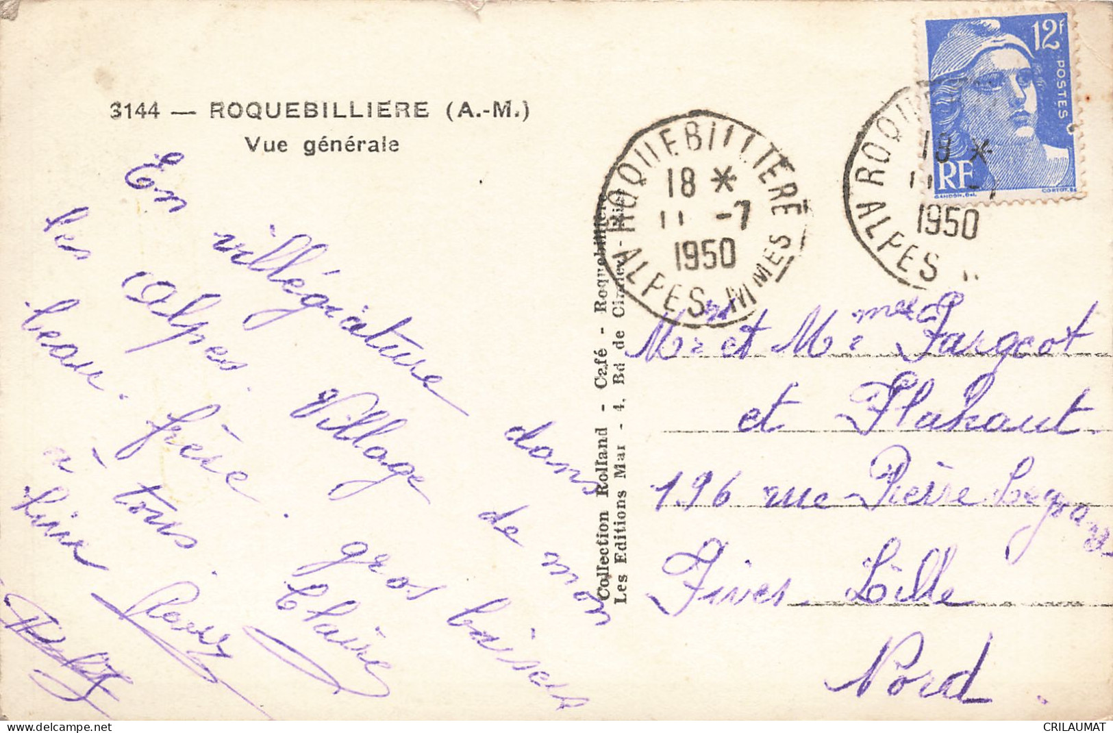 06-ROQUEBILLIERE-N°T5293-G/0237 - Roquebilliere