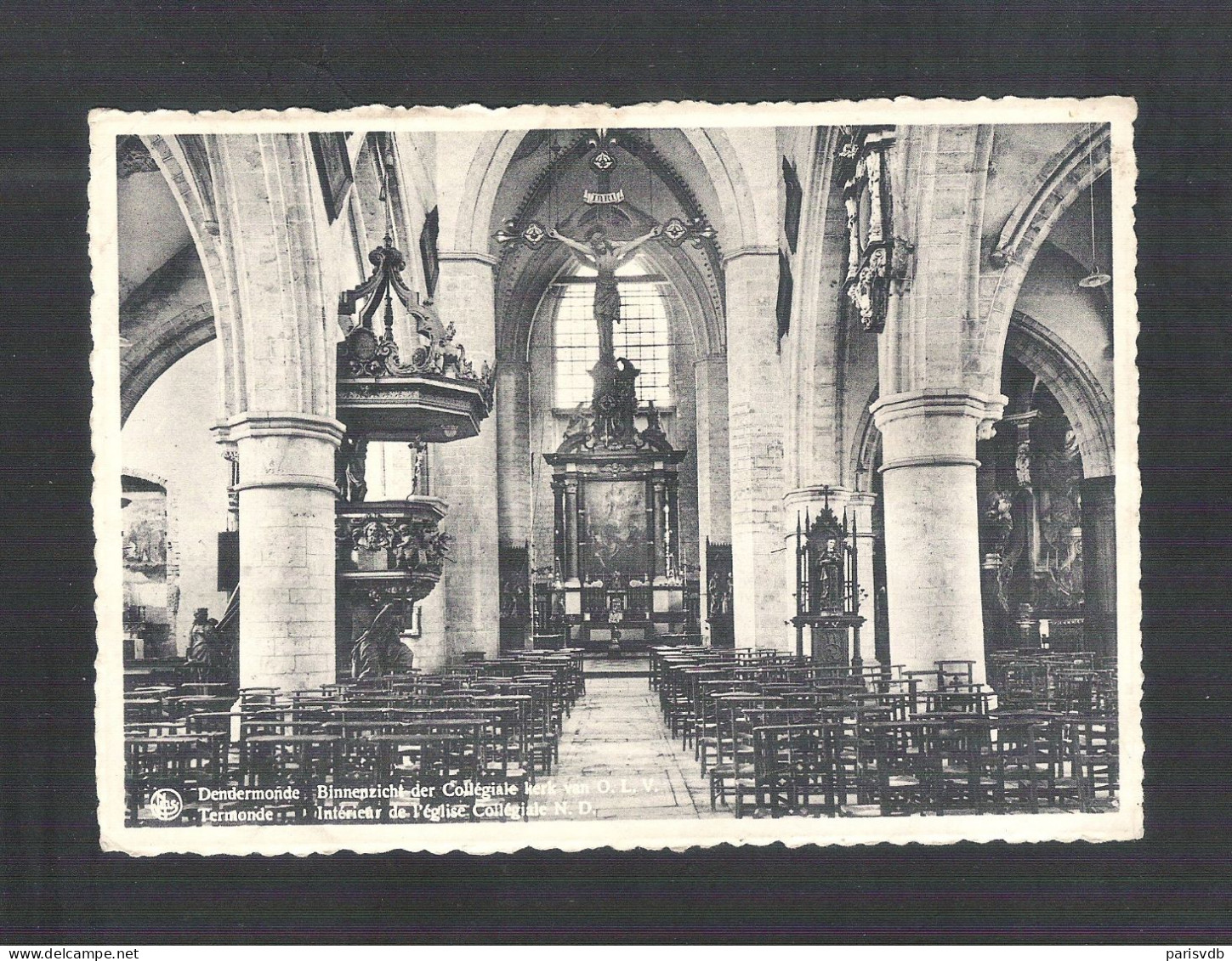 DENDERMONDE - TERMONDE - BINNENZICHT DER COLLEGIALE KERK VAN O.L.V. (NELS)   (6938) - Dendermonde